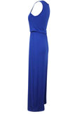 Royal Blue Elasticated Waist Maxi Dress