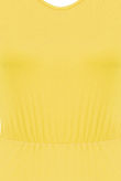 Yellow Soft Feel Elasticated Waist Maxi Dress