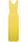 Yellow Soft Feel Elasticated Waist Maxi Dress