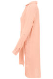 Pink Casual Rolled Up Sleeve Shirt 