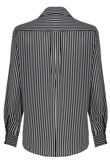 Monochrome Stripe Print Shirt Tops