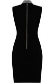 Black High Neck Diamante Bodycon Dress
