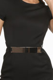 Black Belted Crepe Jumpsuit