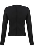 Black Mesh Lined Smart Black Jacket