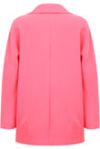 Pink Long Sleeve Easy Fit Coat