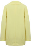 Yellow Long Sleeve Easy Fit Coat