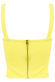 Yellow Cross Over Crop Top