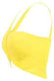 Yellow Cross Over Crop Top