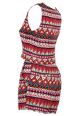 Pink Aztec Printed Sleeveless Top & Shorts set