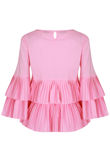 Rose Pleated Layered Tops