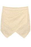 Yellow Embroided Tailored Skorts