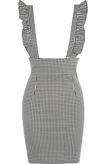 Monochrome Dogtooth Pinafore Dress