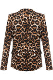 Leopard Printed Smart Blazer