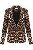 Leopard Printed Smart Blazer