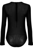 Mesh Body Eyelet Detail Bodysuits