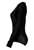 Mesh Body Eyelet Detail Bodysuits