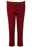 Wine Tailored Trouser with Belt 
