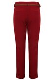 Wine Tailored Trouser with Belt 