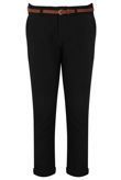 Black Tailored Trouser with Belt