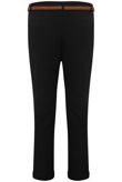 Black Tailored Trouser with Belt
