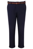 Navy Tailored Trouser with Belt