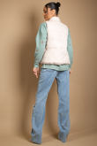 Beige Paperbag Short Gilet