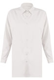 White Oversized Longline Shirt