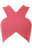 Pink Cross Over Crop Top