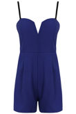 Royal Blue Bandeau Strappy Playsuit