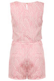 Pink Embossed Crop Top