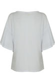 White Floral Embroidered T-shirt