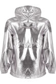 Silver Metallic Vinyl Hood Jacket