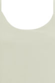 Cream Cross Over Chiffon Split Front Dress