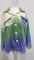 Green Purple Multi Colour Shirt