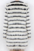 Monochrome Lined Soft Fur Coat
