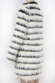 Monochrome Lined Soft Fur Coat