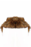Beige Hook Up Faux Fur Stole