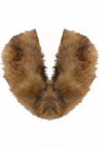 Beige Hook Up Faux Fur Stole