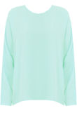 Mint Side Seam Oversized Blouse