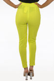 Lime Cross Over High Waisted Trousers