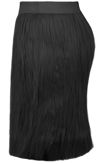 Black Faux Fur Mini Skirt