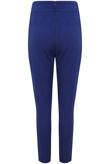Royal Blue Cross Over High Waisted Trousers