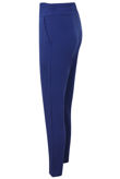 Royal Blue Cross Over High Waisted Trousers