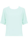 Mint Over-Sized Cropped Blouse