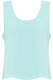 Mint Block Colour Sleeveless Tops