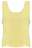 Yellow Block Colour Sleeveless Tops
