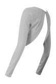 White Backless Short Sleeve Crop Top