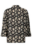 Black Floral Pull Over Top