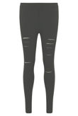 Ripped Detail Jeggings in Grey