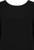 Black Side Split Long Sleeve Tops